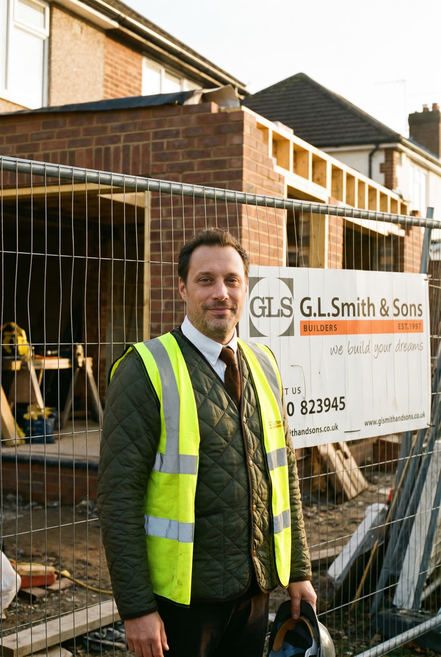 Dale Smith of G. L. Smith & Sons on site